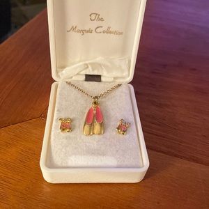 Ballet Slipper Jewelry Set